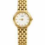 Vintage Citizen Quartz Gold-Tone Ladies Watch – Classic White Dial Bracelet Timepiece